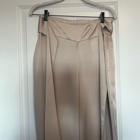 Express Satin Tan Pant Set - Picture 5 of 7